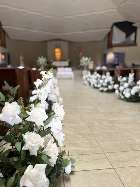 (12) Enchanted Aisle Flower Rentals | All-White Wedding Aisle Decor | Reno, Lake Tahoe & Sacramento