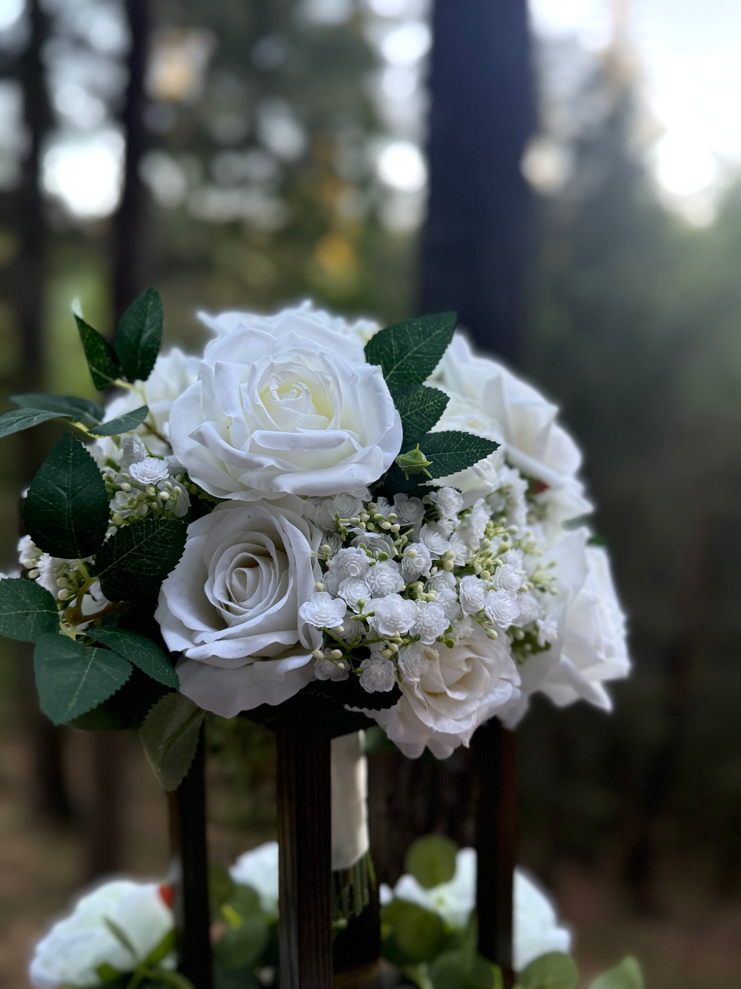 White And Green Brides Bouquet