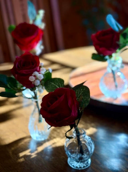 (12) Red Rose Centerpieces