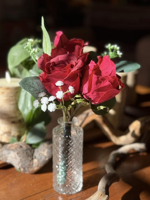 (12) Red Rose Centerpieces