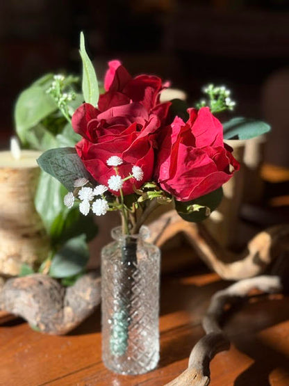 (12) Red Rose Centerpieces