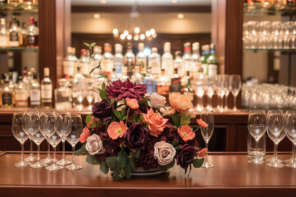 Evermore Centerpiece on wedding bar