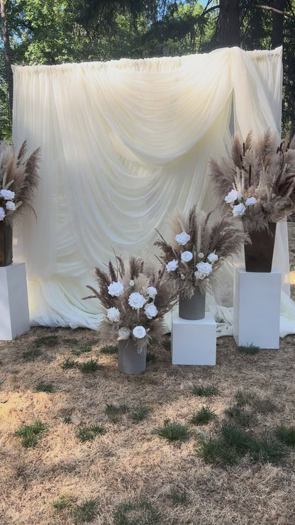 +12" White Pedestal (2) (+$100.00)